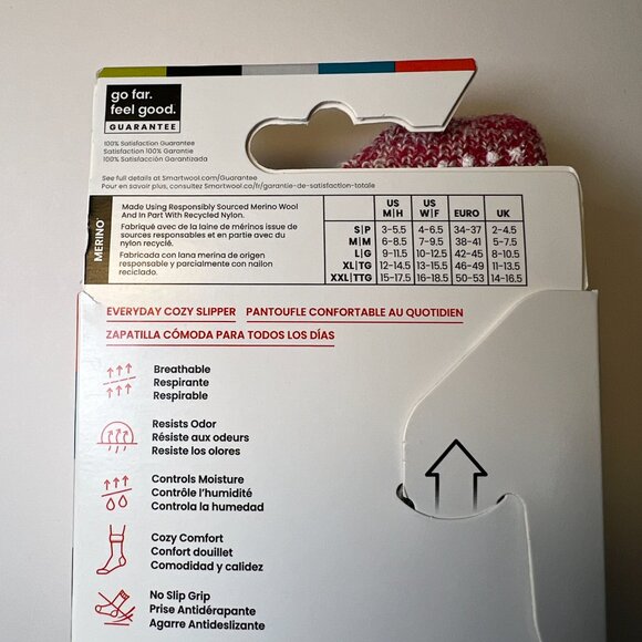 Smartwool Size Small S Cushion Cozy Slipper Socks Merino Wool Blend Crew Unisex - Picture 4 of 4